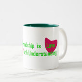 Tasse 2 Couleurs Amitié (Devant droit)