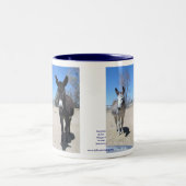 Tasse 2 Couleurs Amitié mignonne de Burros (Centre)