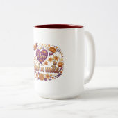 Tasse 2 Couleurs Amo a minha mãe, (Devant droit)