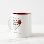 Tasse 2 Couleurs Amor Vincit Omnia Love (Devant gauche)