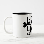 TASSE 2 COULEURS AMOUR. (Gauche)