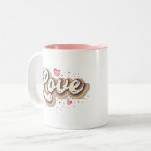 Tasse 2 Couleurs Amour (Devant gauche)