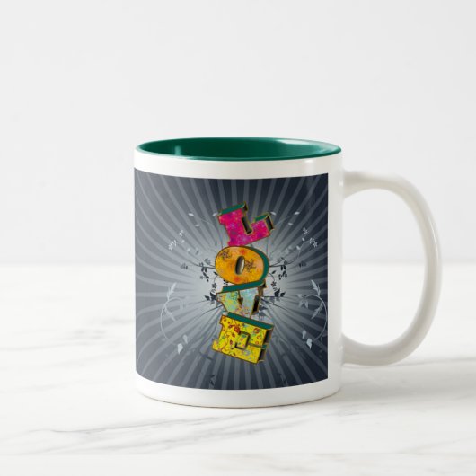 TASSE 2 COULEURS AMOUR (Droit)