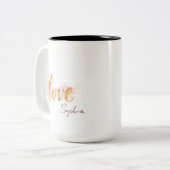 Tasse 2 Couleurs Amour (Devant gauche)