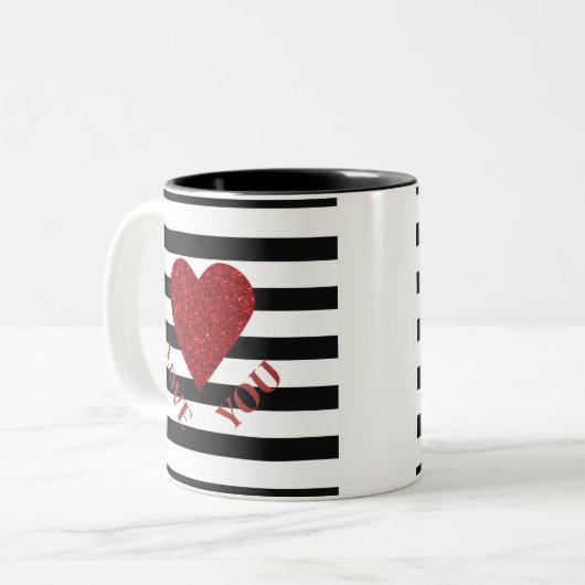 Tasse 2 Couleurs Amour (Devant gauche)