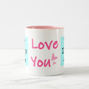 Tasse 2 Couleurs Amour à Personnaliser