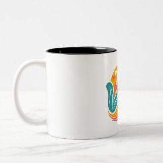 Tasse 2 Couleurs Amour à toi, maman Tourbillon floral