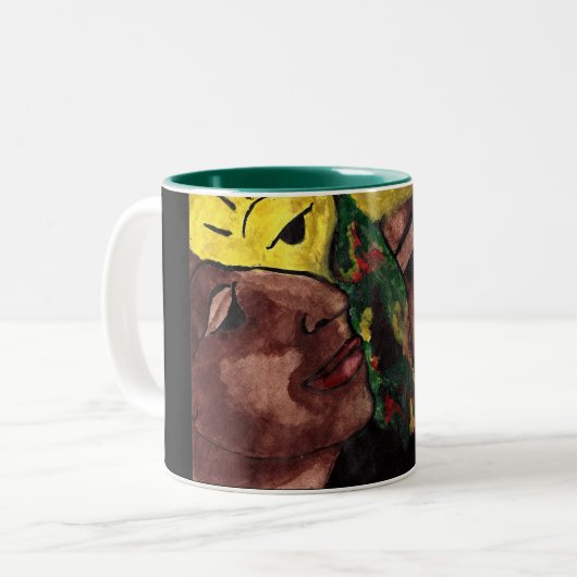 TASSE 2 COULEURS AMOUR AFRICAIN (Devant gauche)