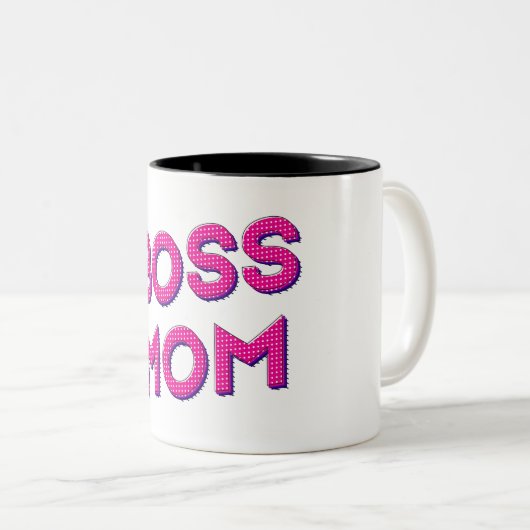 Tasse 2 Couleurs Amour avec maman Boss (Devant droit)