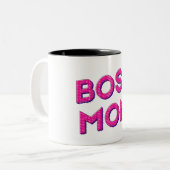 Tasse 2 Couleurs Amour avec maman patronne (Devant gauche)