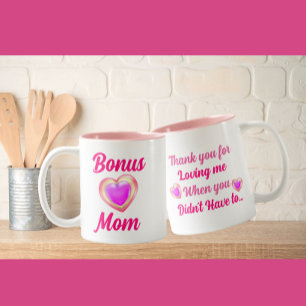 Tasse 2 Couleurs Amour Coeur Bonus Maman Merci pour m'aimer...