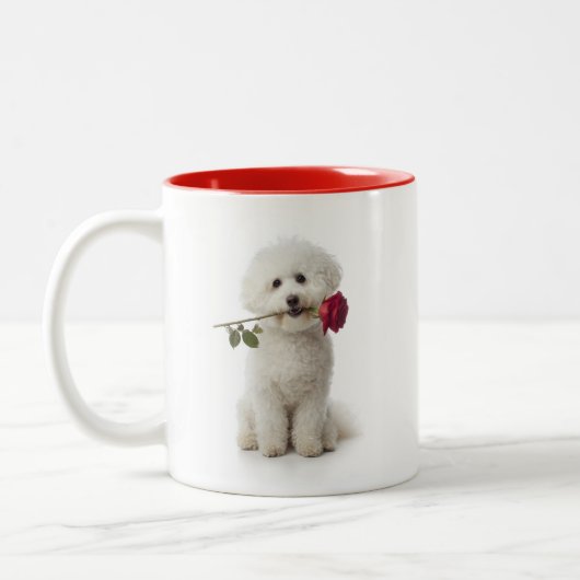 Tasse 2 Couleurs Amour de Bichon (Gauche)