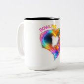Tasse 2 Couleurs Amour de Bowling Lumineux (Devant gauche)