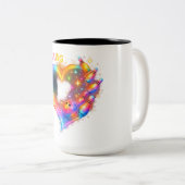 Tasse 2 Couleurs Amour de Bowling Lumineux (Devant droit)