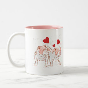 Tasse 2 Couleurs Amour de Bulldog