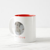Tasse 2 Couleurs Amour de chiot (Devant gauche)