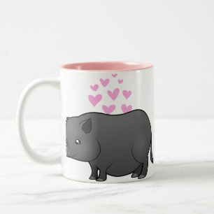 Tasse 2 Couleurs Amour de Cochon Miniature