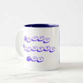 Tasse 2 Couleurs Amour de dauphin (Devant gauche)