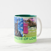 Tasse 2 Couleurs Amour de dobermann (Devant droit)