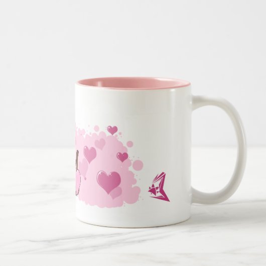 Tasse 2 Couleurs Amour de furet (Droit)