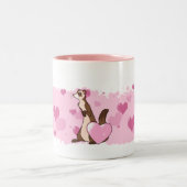Tasse 2 Couleurs Amour de furet (Centre)
