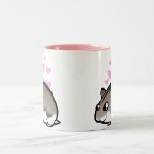 Tasse 2 Couleurs Amour de hamster nain (Centre)