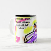 Tasse 2 Couleurs amour de jésus (Devant gauche)