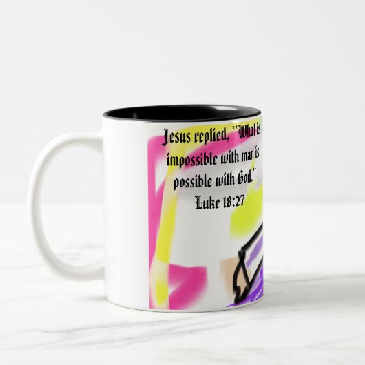 Tasse 2 Couleurs amour de jésus (Gauche)