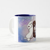 Tasse 2 Couleurs Amour de lapin (Devant gauche)