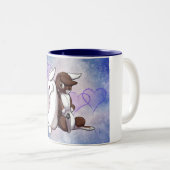 Tasse 2 Couleurs Amour de lapin (Devant droit)