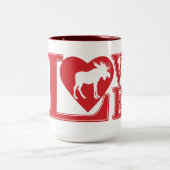 Tasse 2 Couleurs Amour de l'orignal (Centre)
