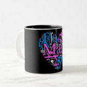 Tasse 2 Couleurs Amour de maths (Devant gauche)