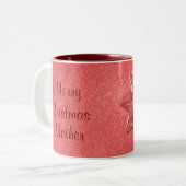 Tasse 2 Couleurs Amour de Noël Mère (Devant gauche)