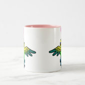 Tasse 2 Couleurs Amour de perruche (Centre)
