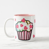 Tasse 2 Couleurs Amour de petit gâteau (Gauche)