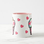 Tasse 2 Couleurs Amour de petit gâteau (Centre)