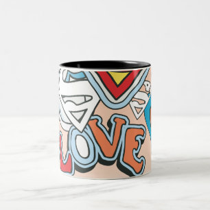 Tasse 2 Couleurs Amour de Supergirl