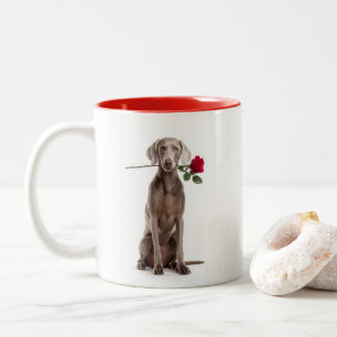 Tasse 2 Couleurs Amour de Weimaraner