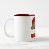 Tasse 2 Couleurs Amour de wombat (Gauche)