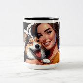 Tasse 2 Couleurs Amour des animaux (Centre)