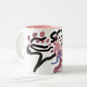 Tasse 2 Couleurs Amour des fleurs de cerisier (Devant gauche)