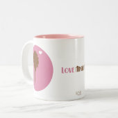 Tasse 2 Couleurs amour d'oeil… (Devant gauche)