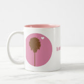 Tasse 2 Couleurs amour d'oeil… (Gauche)