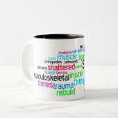 Tasse 2 Couleurs Amour d'orthopédie (Devant gauche)