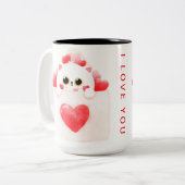 Tasse 2 Couleurs amour du chat (Devant gauche)