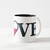 Tasse 2 Couleurs Amour du Texas (Devant droit)