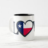 Tasse 2 Couleurs Amour du Texas (Devant gauche)