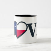 Tasse 2 Couleurs Amour du Texas (Centre)
