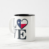 Tasse 2 Couleurs Amour du Texas (Devant gauche)