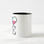 Tasse 2 Couleurs Amour du Texas (Centre)